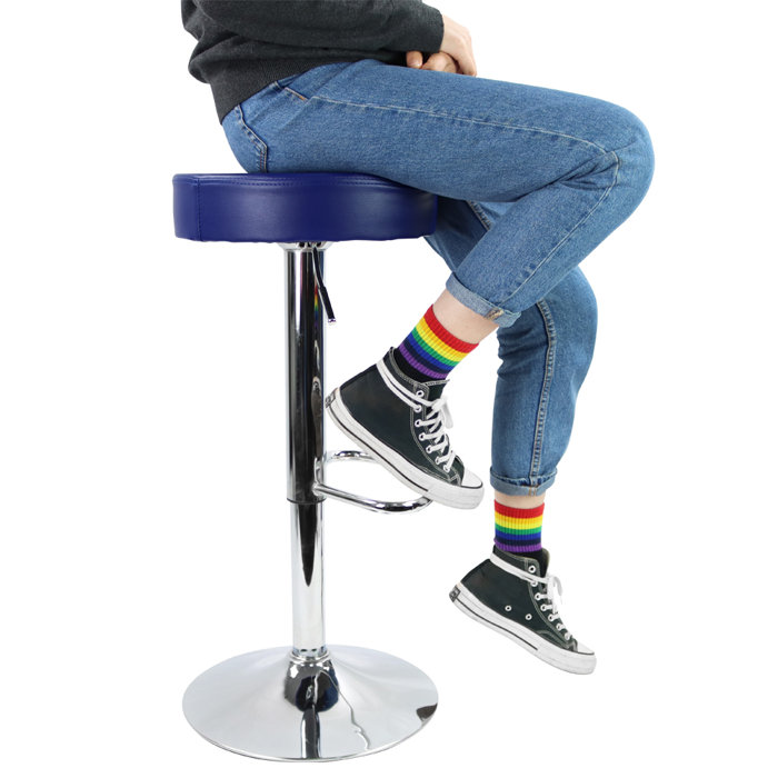 Latitude Run® Swivel Adjustable Height Bar Stool & Reviews Wayfair